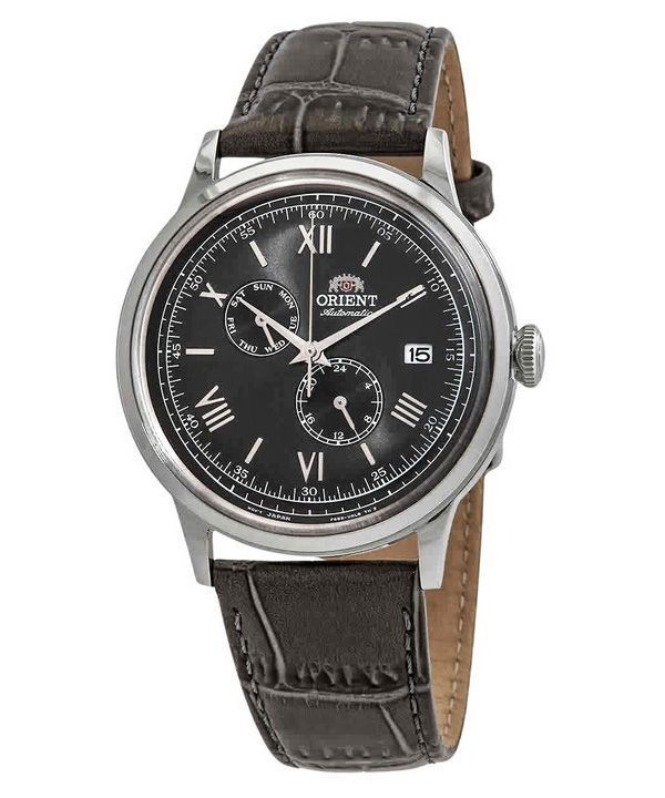 Orient Bambino Version 8 Classic Leather Strap Grey Dial Automatic RA-AK0704N10B Men's Watch