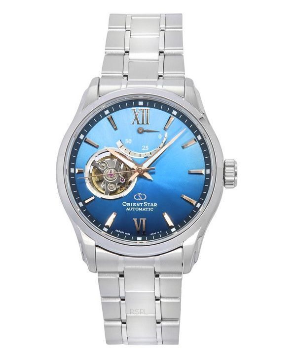 Orient Star Contemporary Limited Edition Open Heart Blue Dial Automatic RE-AT0017L00B 100M Men's Watch With Extra Strap