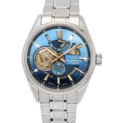 Orient Star Contemporary Limited Edition Open Heart Blue Dial Automatic RE-AV0122L00B 100M Men's Watch With Extra Strap