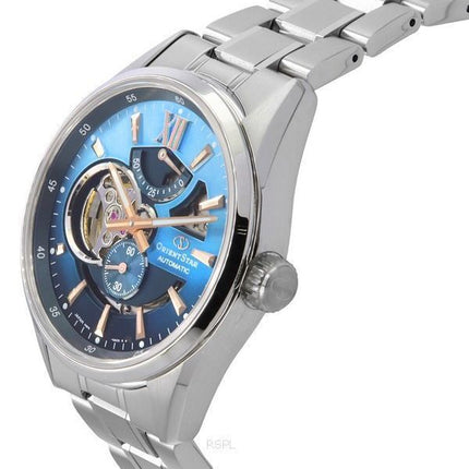 Orient Star Contemporary Limited Edition Open Heart Blue Dial Automatic RE-AV0122L00B 100M Men's Watch With Extra Strap