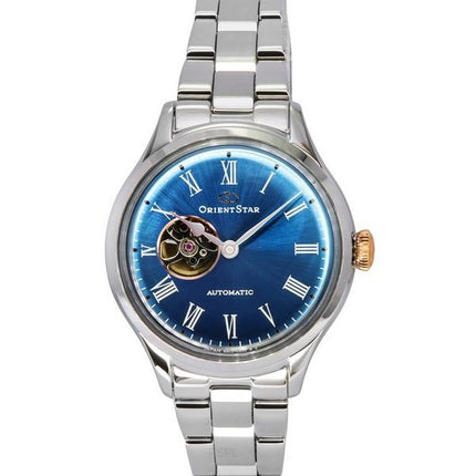 Orient Star Classic Limited Edition Open Heart Blue Dial Automatic RE-ND0019L00B Women's Watch With Extra Strap