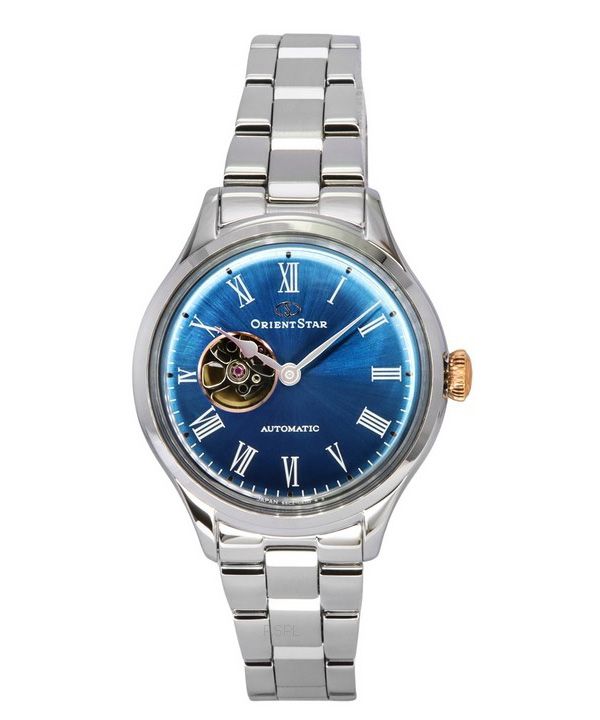 Orient Star Classic Limited Edition Open Heart Blue Dial Automatic RE-ND0019L00B Women's Watch With Extra Strap