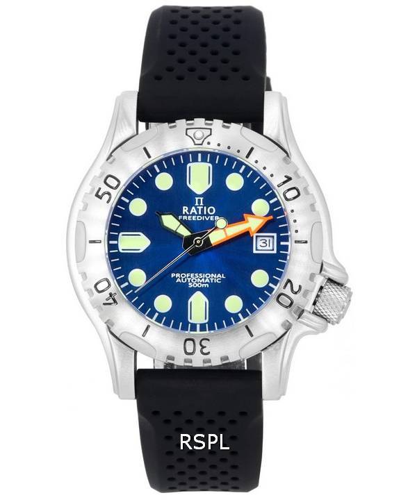 Ratio FreeDiver Professional Sapphire Blue Sunray Dial Automatic RTF019 500M Men's Watch