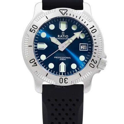 Ratio FreeDiver Professional Sapphire Blue Sunray Dial Quartz RTF023 200M Men's Watch