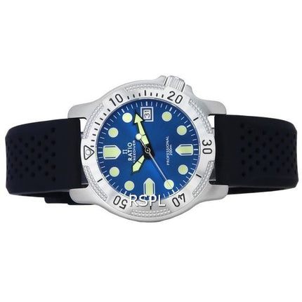 Ratio FreeDiver Professional Sapphire Blue Sunray Dial Quartz RTF023 200M Men's Watch