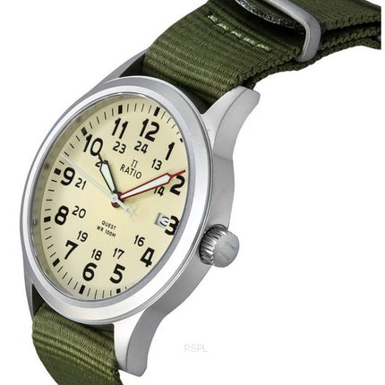 Ratio Quest Men's Field Watch Sapphire Nylon Strap Quartz RTQ011 100M Lewis And Clark Edition