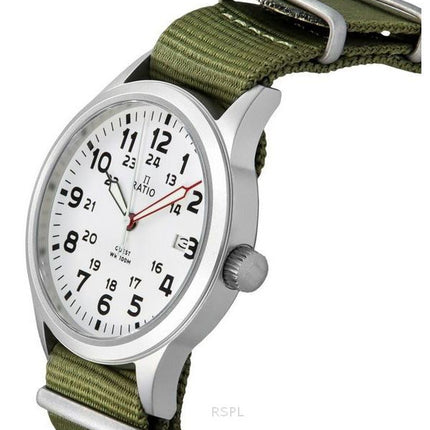 Ratio Quest Men's Field Watch Sapphire Nylon Strap Quartz RTQ025 100M Lewis And Clark Edition