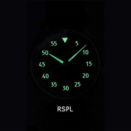 Ratio Skysurfer Pilot Black Sunray Dial Leather Automatic RTS321 200M Mens Watch