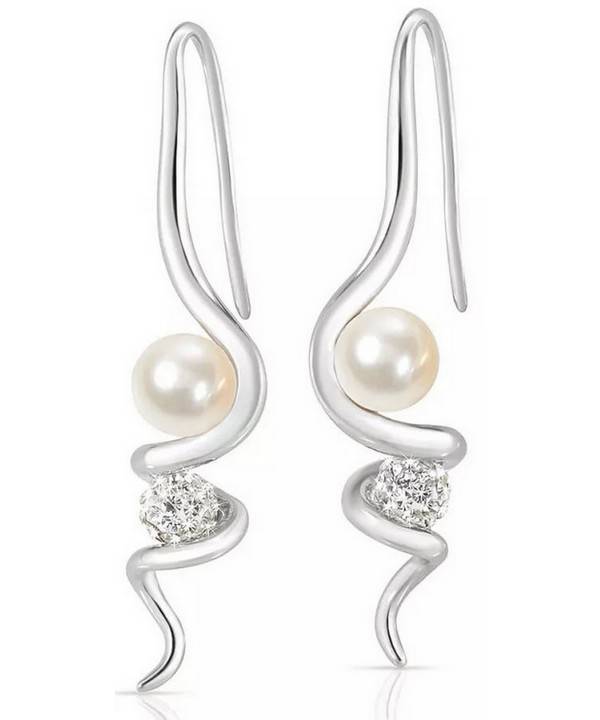 Morellato Luminosa Stainless Steel Cultured Pearl SAET12 Womens Drops Earrings