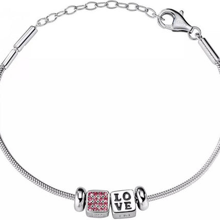 Morellato Solomia Sterling Silver Love SAFZ177 Womens Bracelet