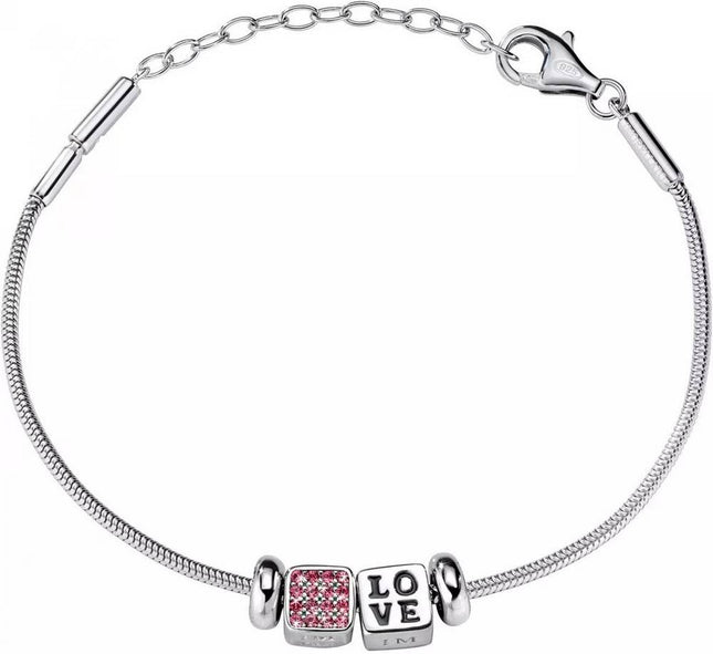 Morellato Solomia Sterling Silver Love SAFZ177 Womens Bracelet