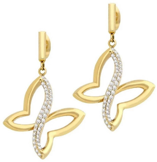 Morellato Battito Gold Tone Rhodium Plated SAHO08 Womens Earring