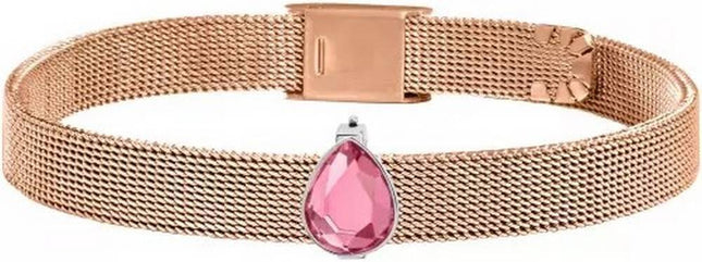 Morellato Sensazioni Rose Gold Tone Stainless Steel Mesh SAJT69 Womens Bracelet