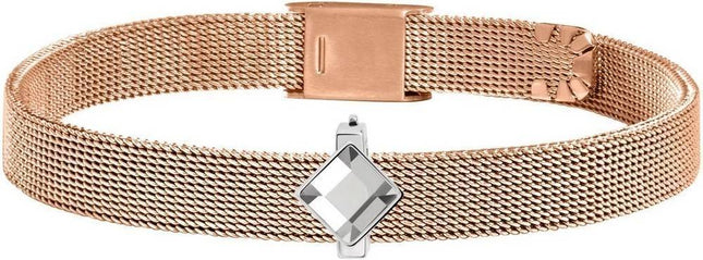 Morellato Sensazioni Rose Gold Tone Stainless Steel Mesh SAJT70 Womens Bracelet