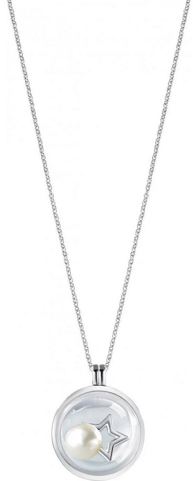 Morellato Scrigno DAmore Rhodium Plated Sterling Silver SAMB01 Womens Necklace