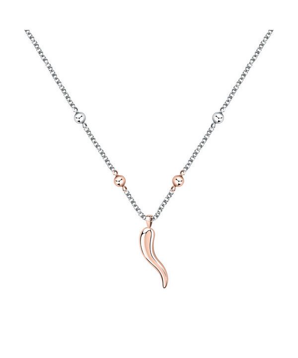 Morellato Istanti Rose Gold Tone Stainless Steel Necklace SAVZ04 For Women