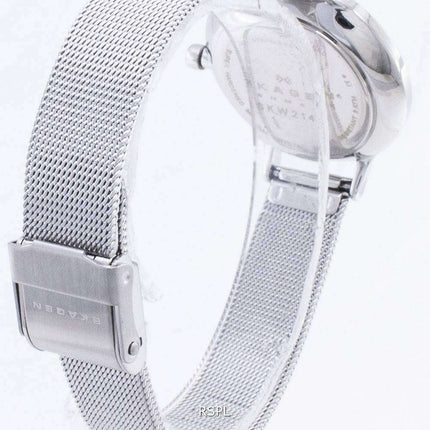 Skagen Anita Silver Dial Swarovski Crystal Mesh Bracelet SKW2149 Women's Watch