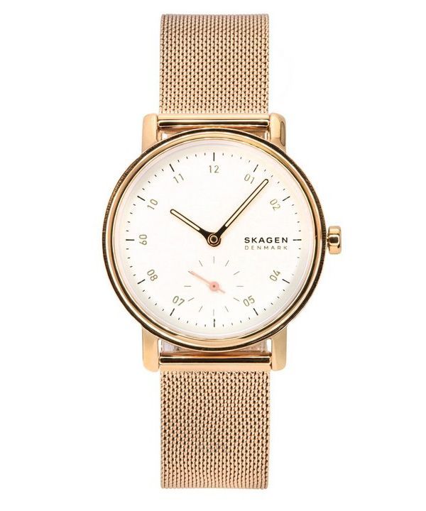 Skagen Kuppel Lille Rose Gold Stainless Steel White Dial Quartz SKW3099 Womens Watch