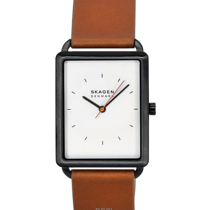 Skagen Hagen Leather Strap White Dial Quartz SKW6929 Men's Watch