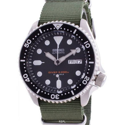 Seiko Automatic Divers SKX007J1-var-NATO9 200M Japan Made Mens Watch