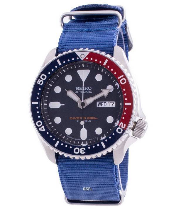 Seiko Automatic Divers SKX009J1-var-NATO8 200M Japan Made Mens Watch