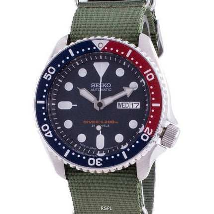 Seiko Automatic Divers SKX009J1-var-NATO9 200M Japan Made Mens Watch