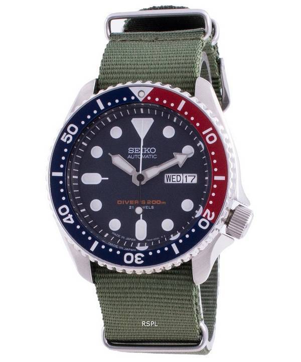 Seiko Automatic Divers SKX009J1-var-NATO9 200M Japan Made Mens Watch