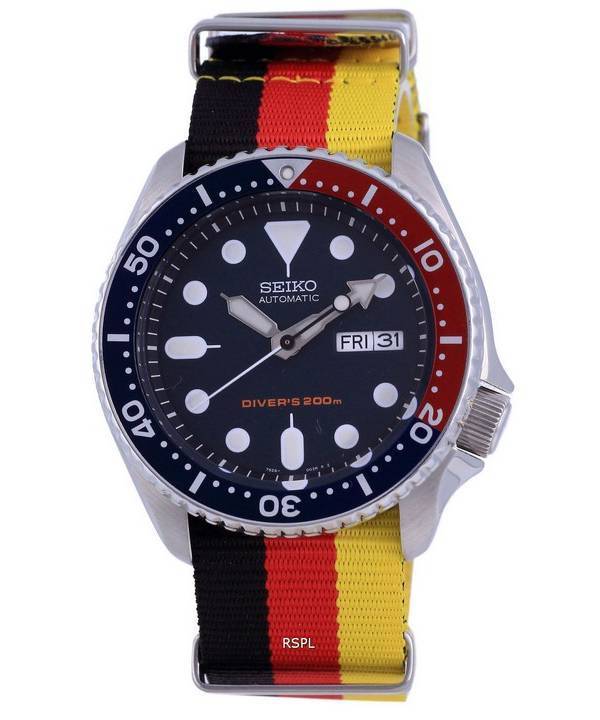 Seiko Automatic Divers Polyester SKX009K1-var-NATO26 200M Mens Watch