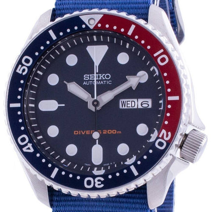 Seiko Automatic Divers Deep Blue SKX009K1-var-NATO8 200M Mens Watch