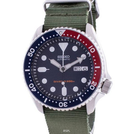 Seiko Automatic Divers Deep Blue SKX009K1-var-NATO9 200M Mens Watch