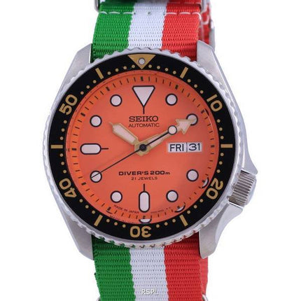 Seiko Automatic Divers Japan Made Polyester SKX011J1-var-NATO23 200M Mens Watch