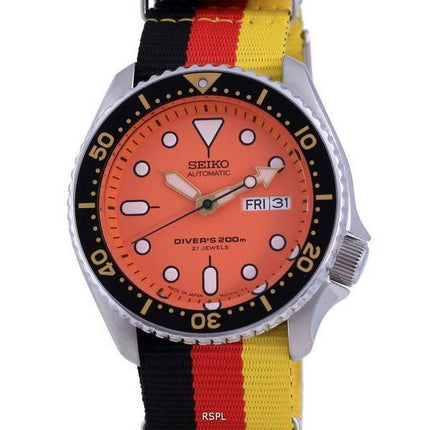 Seiko Automatic Divers Japan Made Polyester SKX011J1-var-NATO26 200M Mens Watch