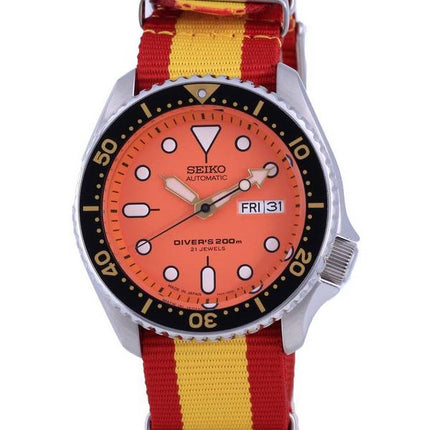 Seiko Automatic Divers Japan Made Polyester SKX011J1-var-NATO29 200M Mens Watch