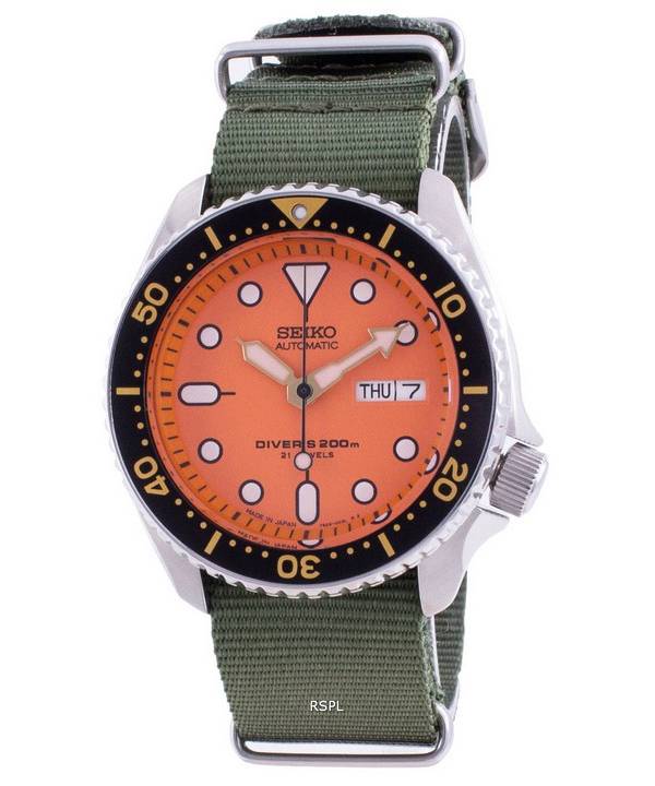 Seiko Automatic Divers SKX011J1-var-NATO9 200M Japan Made Mens Watch