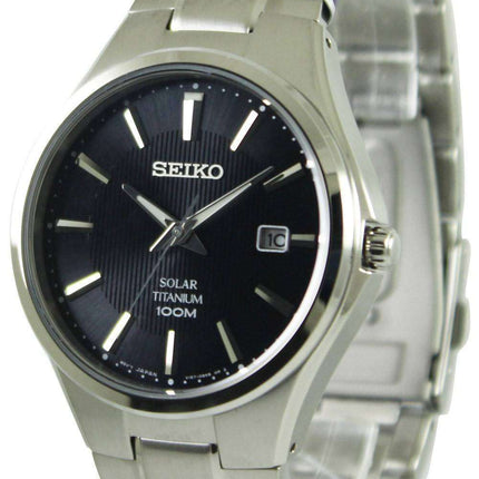 Seiko Solar Titanium 100M SNE377P1 SNE377P Mens Watch