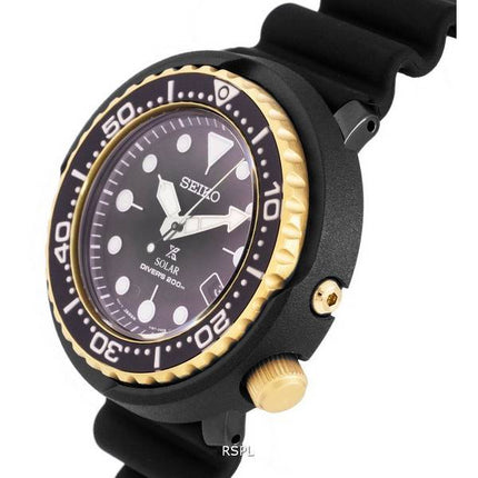 Seiko Prospex Solar Divers Black Dial SNE556P1 SNE556P 200M Mens Watch