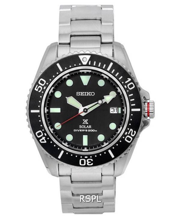 Seiko Prospex Compact Black Dial Solar Diver's SNE589 SNE589P1 SNE589P 200M Men's Watch