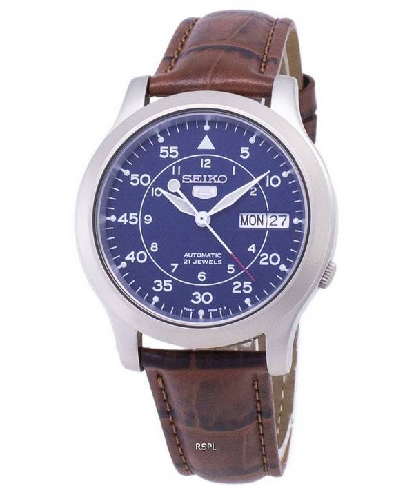 Seiko 5 Military SNK807K2-SS2 Automatic Brown Leather Strap Men's Watch