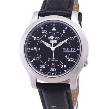 Seiko 5 Military SNK809K2-SS3 Automatic Black Leather Strap Men's Watch