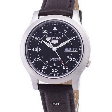 Seiko 5 Military SNK809K2-SS4 Automatic Brown Leather Strap Men's Watch