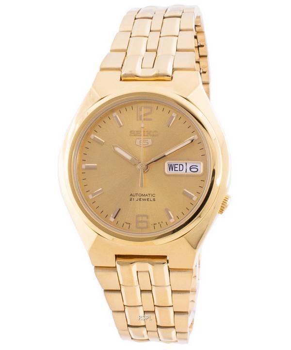 Seiko 5 Automatic Gold Tone Dial SNKL64 SNKL64K1 SNKL64K Men's Watch