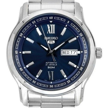 Seiko 5 Analog Stainless Steel Blue Dial Automatic SNKP17K1 Men's Watch