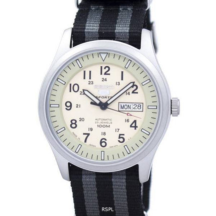 Seiko 5 Sports Military Automatic Japan Made NATO Strap SNZG07J1-NATO1 Men's Watch