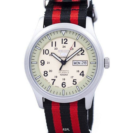 Seiko 5 Sports Military Automatic Japan Made NATO Strap SNZG07J1-NATO3 Men's Watch