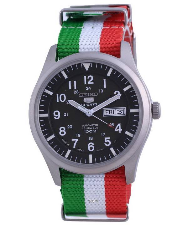 Seiko 5 Sports Automatic Japan Made SNZG09J1-var-NATO23 100M Mens Watch