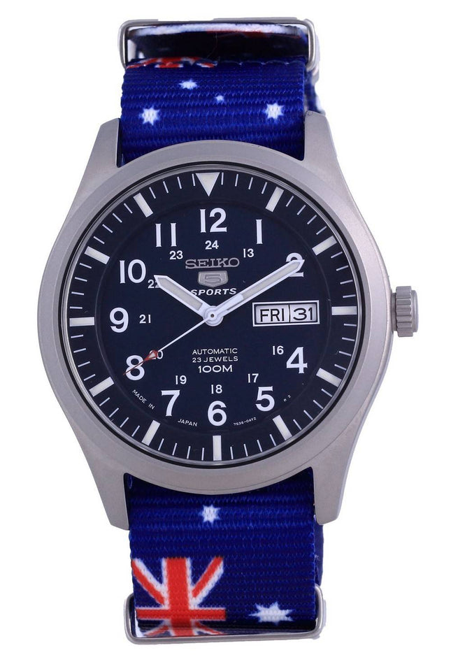 Seiko 5 Sports Automatic Polyester SNZG11J1-var-NATO30 100M Mens Watch