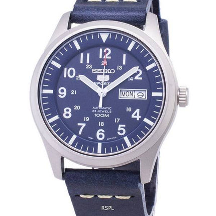 Seiko 5 Sports SNZG11K1-LS15 Automatic Dark Blue Leather Strap Men's Watch