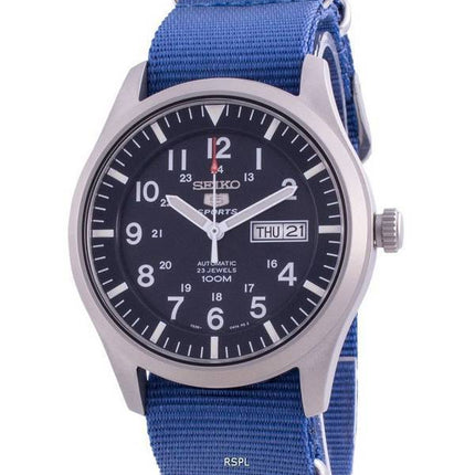 Seiko 5 Sports Blue Dial Automatic SNZG11K1-var-NATO8 100M Men's Watch