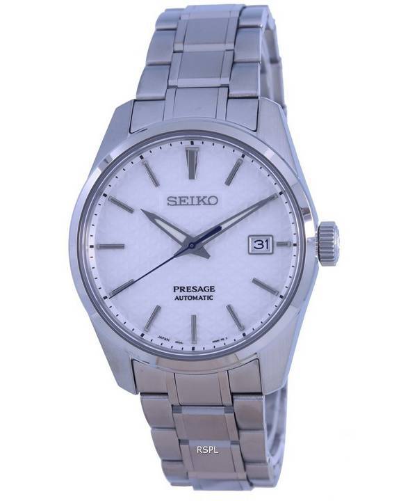 Seiko Presage Sharp Edged White Dial Automatic SPB165 SPB165J1 SPB165J 100M Mens Watch