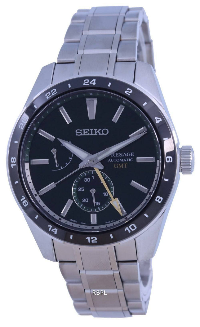 Seiko Presage Sharp Edged GMT Automatic SPB219 SPB219J1 SPB219J 100M Mens Watch